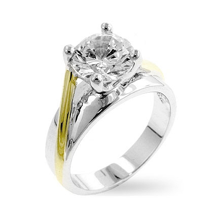 cubic zirconia engagement ring