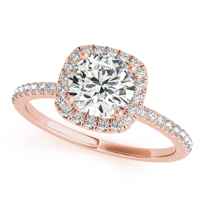 rose gold engagement ring