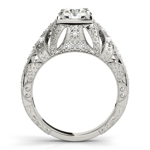 Original Engagement  Ring  Antique Side Stone Accent Diamonds