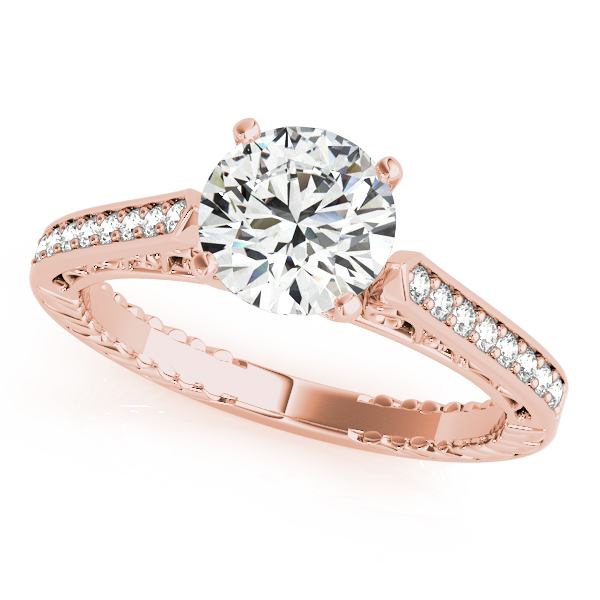  Rose  Gold  Engagement  Rings  Diamonds Cubic Zirconia  CZ  